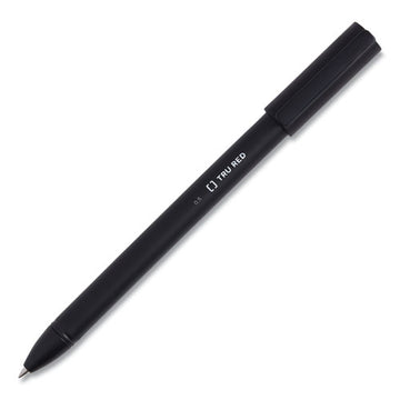 TRU RED™ Quick Dry Gel Pen, Stick, Fine 0.5 Mm, Black Ink, Black Barrel, 5-pack freeshipping - TVN Wholesale